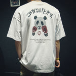 Panda Print Cotton Short Sleeve T-Shirt