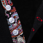 Men's Paisley Color Block Casual Business Lapel Short Sleeve POLO