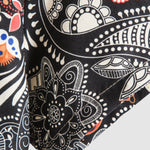 Men's Paisley Print Short Sleeve Shirt Shorts Set