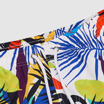 Men's Hawaiian print short-sleeved casual button-front resort shirt + casual shorts two-piece set