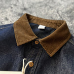 Heavyweight Corduroy Collar Denim Pocket Jacket