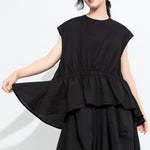 Women's Fitted Waist Irregular Loose Vest