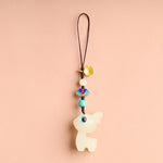 Buddha Stones Mini Cute Deer Glowstone Luminous Lucky Deer Energy Key Chain Phone Car Hanging Decoration