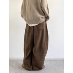 Retro Thick Woolen Loose Bloomers