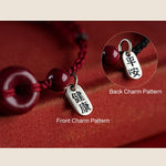 May You Be Healthy and Safe Cinnabar Bracelet Anklet