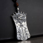 Buddha Stones FengShui Bagua PiXiu Cinnabar Balance Necklace Pendant