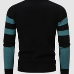 Men's Color Block Crew Neck Sweater