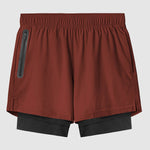 Men's fake two-piece multi-pocket quick-drying sports shorts