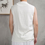 Summer Cotton Linen Sleeveless Vest