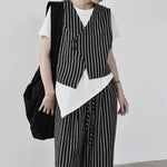 Women's Loose-Fit Striped Vest