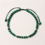 Buddha Stones 4mm Natural Malachite Protection Calmness String Bracelet