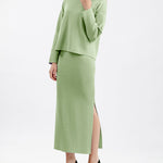 Zeagoo Women's Casual Loose Fashion Long Skirt Two-piece Set