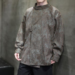 Vintage Python Jacquard Disc-button Shirt