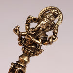 Buddha Stones Tibetan Ganesh Ganpati Elephant God of Wealth Dorje Vajra Spiritual Power Necklace Pendant