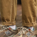 American Retro Patchwork Straight-leg Cargo Pants