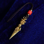 Buddha Stones Tibet Dorje Vajra Engraved Spiritual Power Pendant Hanging Decoration