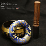 Buddha Stones Tibetan Meditation Sound Bowl Handcrafted for Healing and Mindfulness Support Protection Singing Bowl Set