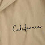 Men's Embroidered Monogram Cuban Collar Long Sleeve Shirt