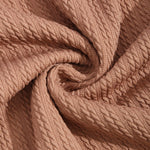 Men's Solid Color Braided Texture Casual Stand Collar Sweatshirt