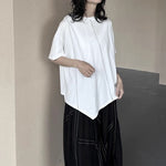 Irregular Topstitched T-shirt