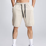 Men's waffle texture letter embroidered casual sports shorts