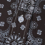 Men's Vintage Paisley Print Casual Short Sleeve Shirt