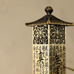 Buddha Stones Heart Sutra Alloy Incense Holder Healing Home Decoration Incense Burner