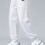 Checkerboard Jacquard Jogger Pants