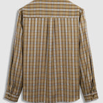 Men's Plaid Button Slim Fit Casual Long Sleeve Shirt