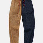 Color Block Teddy Jogger Pants