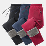3 Pieces Teddy Lined Straight Leg Polar Fleece Pants