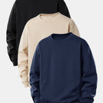 3 Pieces Basic Relax Fit Sweatshirt