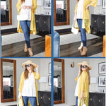 Zeagoo Women Lace Crochet Coverups Open Front Cardigan Sheer Cover Up 3/4 Sleeve Kimono (US Only)