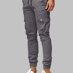 Casual Patchwork Pants with Dual Pockets