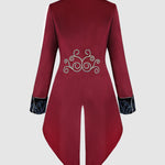 Men's Vintage Punk Medieval Long Tailed Coat