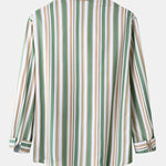 Men's Colorful Striped Long Sleeve Casual Shirt