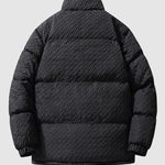 Men's Zip Up Solid Colordouble pockets Fleece-lined Coat