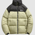 Men's Two-color stand collar zipper Ultralight Down Jacket