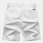 Texture Contrast Knitted V Neck Polo Shirt & Cotton Chino Shorts