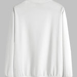 Men's solid color basic round neck casual sweatshirt