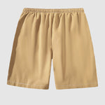 Men's sexy hollow lapel short-sleeved shirt casual shorts set