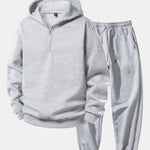 Quarter Zip Hoodie & Jogger Pants