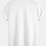 Checkered Jacquard  Polo Shirt