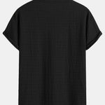 Relax Fit Striped Textured T-Shirt