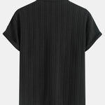 Textured Zipper Polo