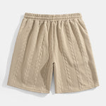 Relax Fit Mid-Length Sleeve Twist Jacquard T-Shirt & Shorts