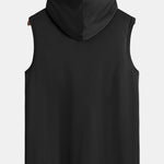 Athletic Mesh Kangaroo Pocket Hooded Tank