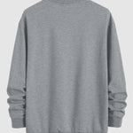 Men's Poker A Print Casual Round Neck Sweatshirt