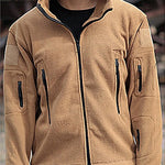 Men's Thermal Fleece Pocket Hooded Zip Jacket