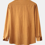 Men's Plain Basic Long Sleeve Shirt